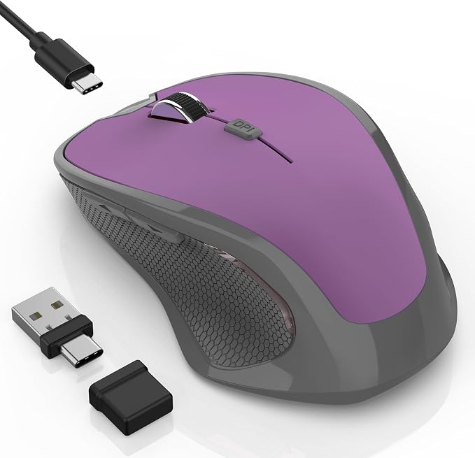 Bluetooth Wireless Mouse (Purple)