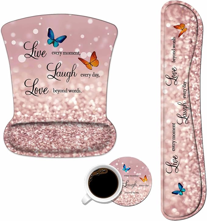 Glitter Quote Live Laugh Love