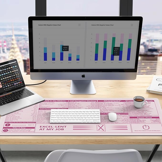 Pink Excel Shortcuts