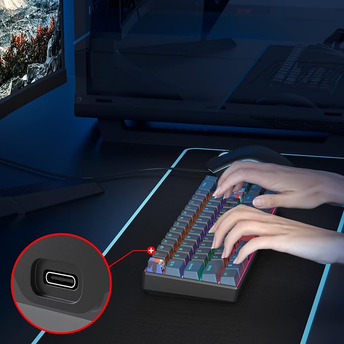 Monstor black /red Switch 68