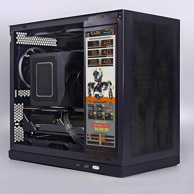 9.1'' Black for D32 PC Case