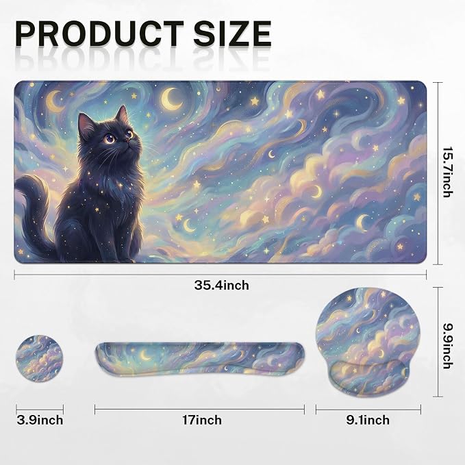 Starry Clouds and Cat