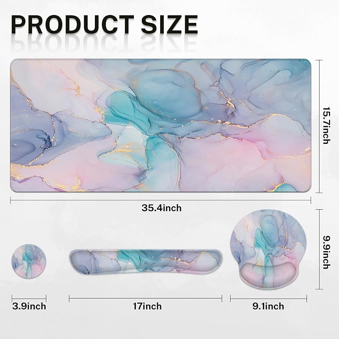 Blue Purple Marbling