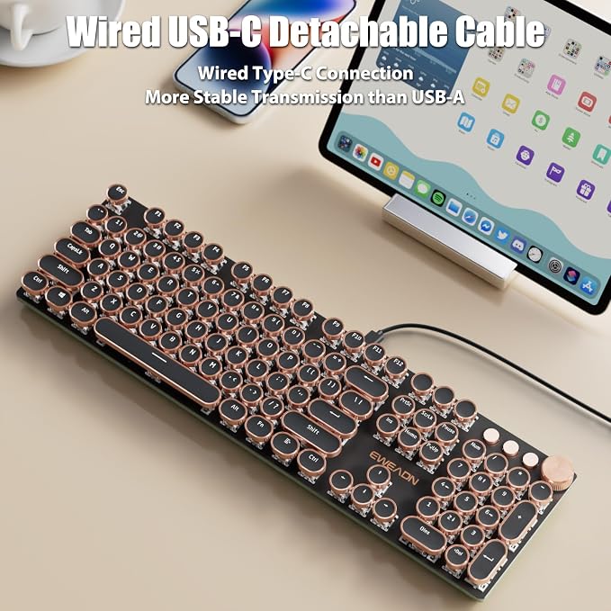 Wired - Black (White Switches)