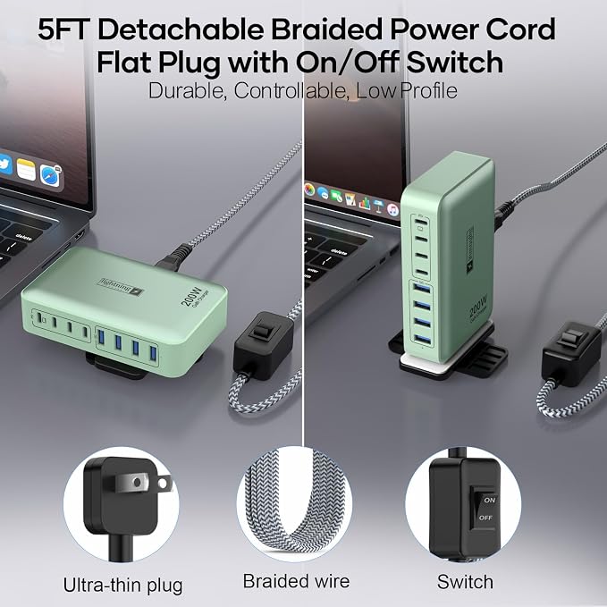 Flat Charger 200W GREEN