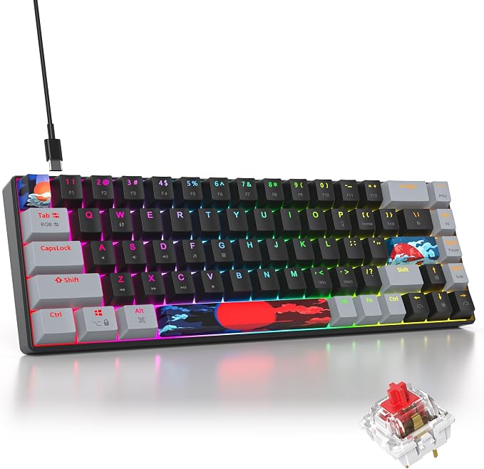 68 Dark/Red Switch