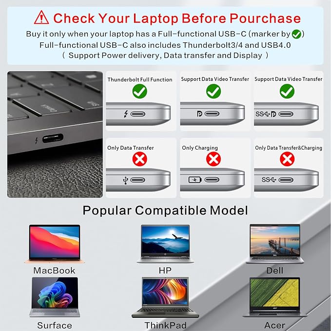 For Laptop 7-15.6 inches 8-in-1 Pro