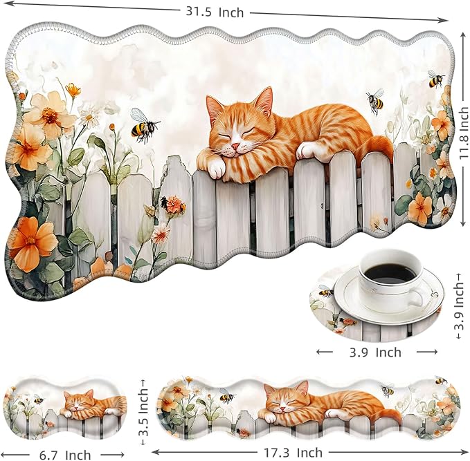 5 Sleeping Cat on Fence