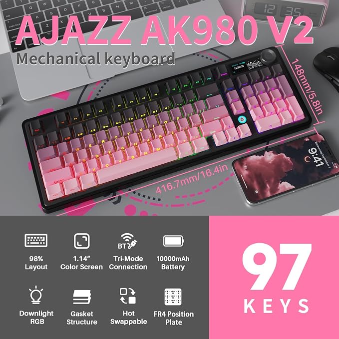 AK980 V2 Side Pink