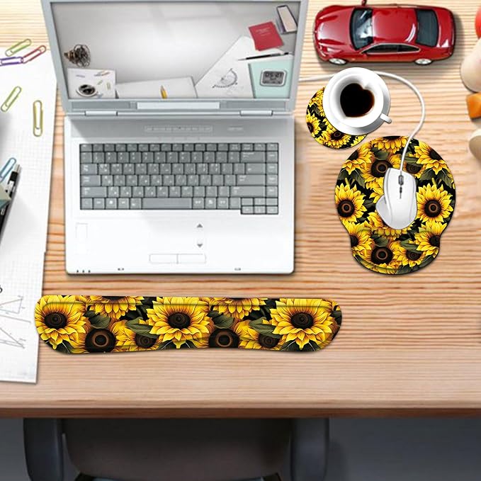 Vintage Floral Cute Yellow Sunflowers