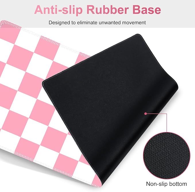 Pastel Pink White Checker