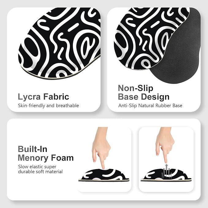 Black White Topographic