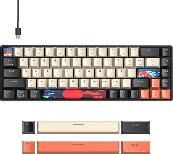 68 Carbon/Red Switch