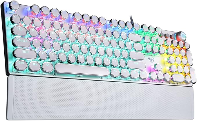 White | Clicky Blue Switches