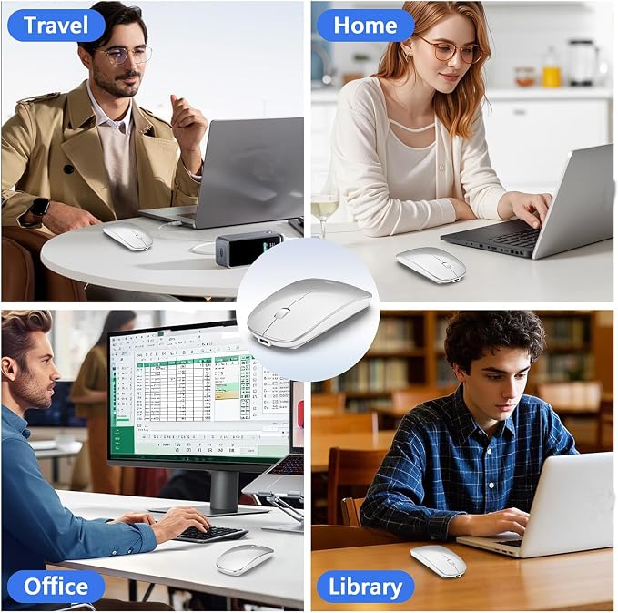Wireless Bluetooth Mouse (Silver)