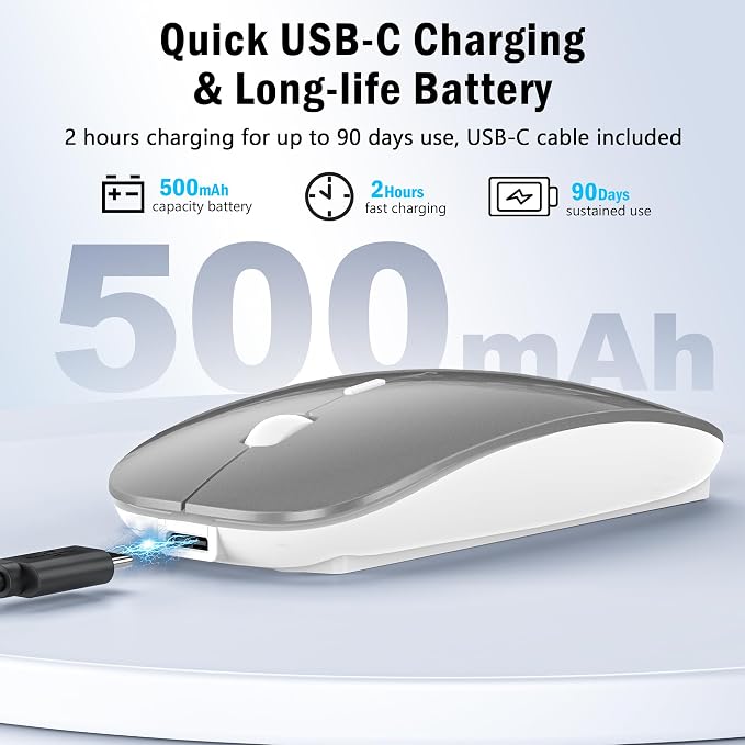 Wireless Bluetooth Mouse (Grey)