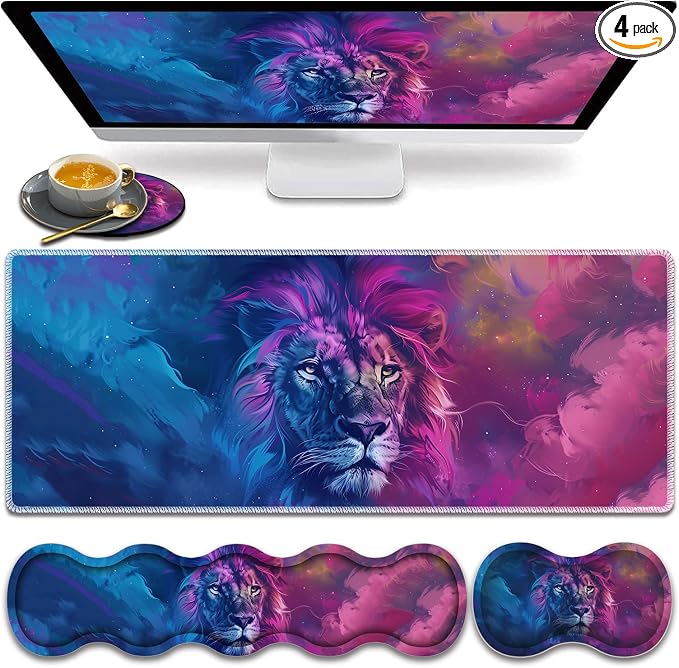 Blue and Purple Lion