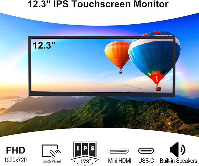 12.3'' Touch Monitor 400 Nits