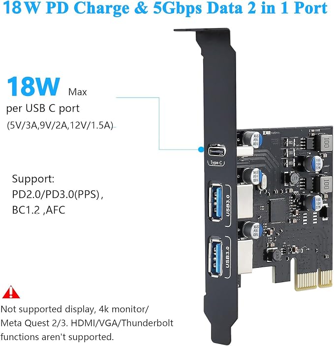 2 x USB A -1 x USB C