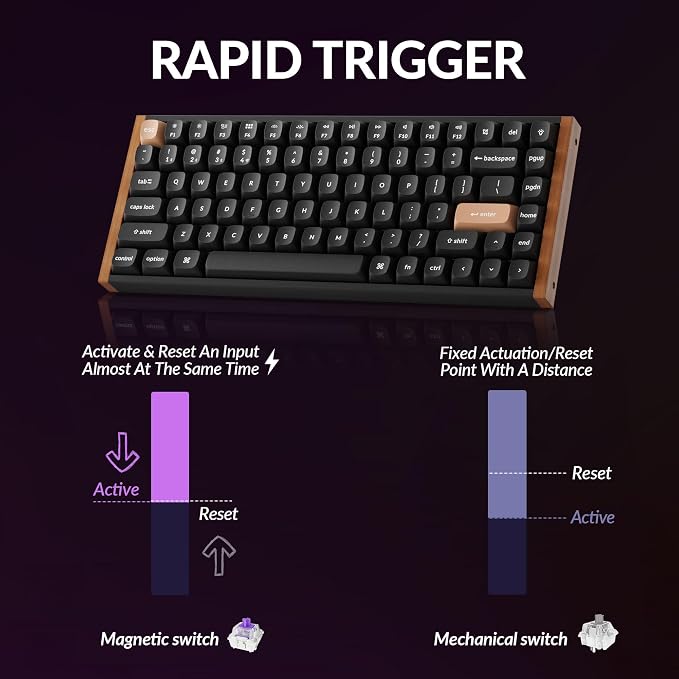 Gateron Double-Rail Magnetic Switch - Black