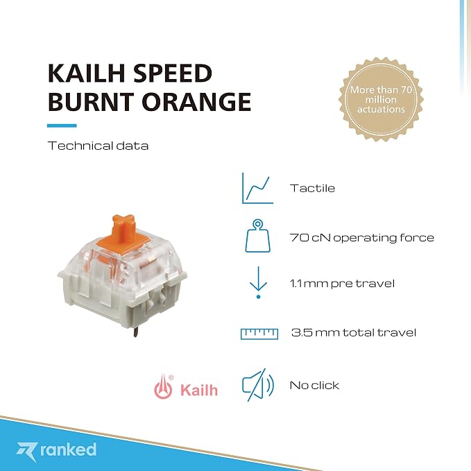 Kailh Speed Burnt Orange