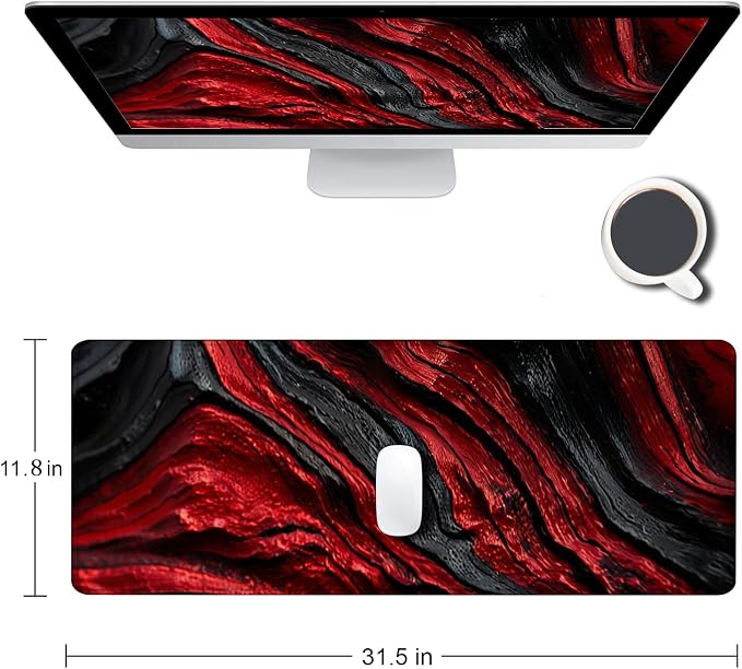 Red and black wood grain