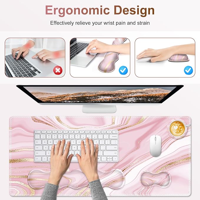 Pink Gold Marble