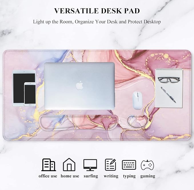 4Pcs-Pink Marble
