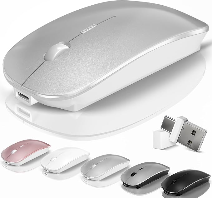 3.Bluetooth Wireless Mouse (Silver)