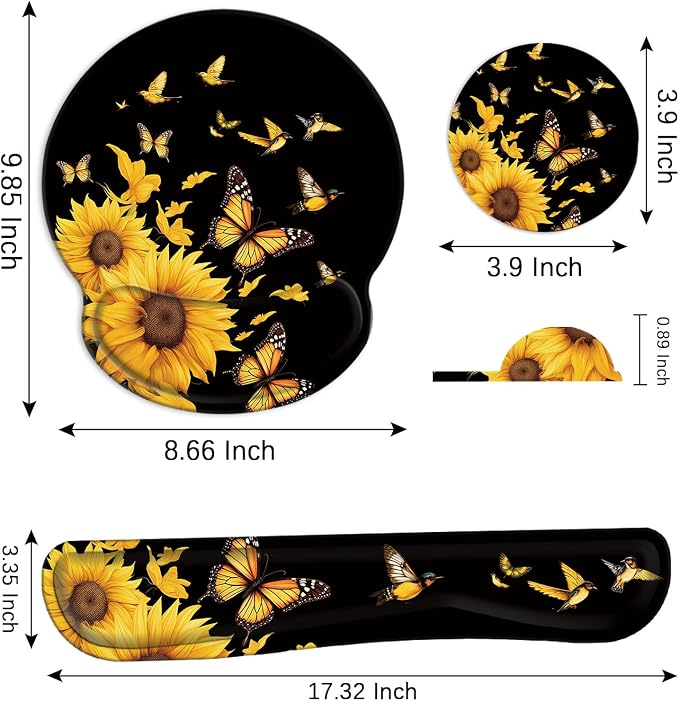 Birds Sunflower Butterfly