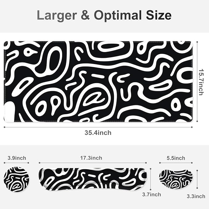 Black White Topographic