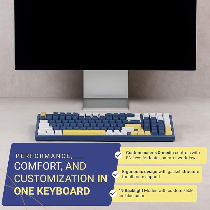 Brown Switch-Dark Blue & Yellow