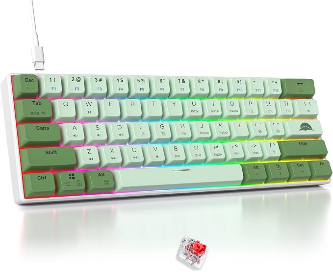 61 Matcha/ Red Switch