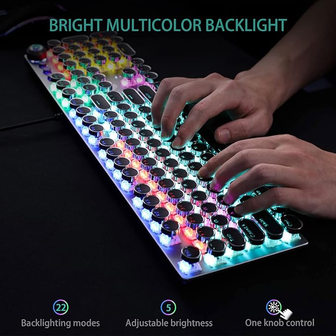 Black | Clicky Blue Switches