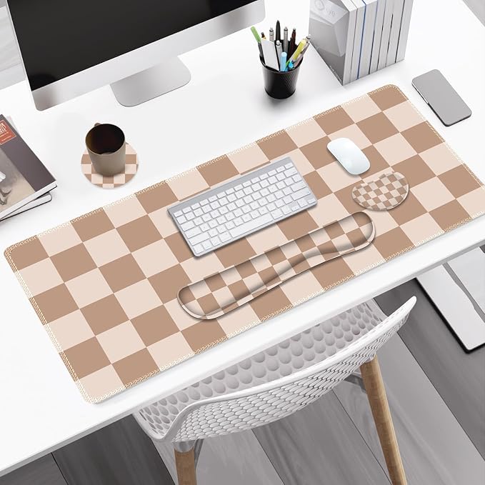 Beige Khaki Checkered