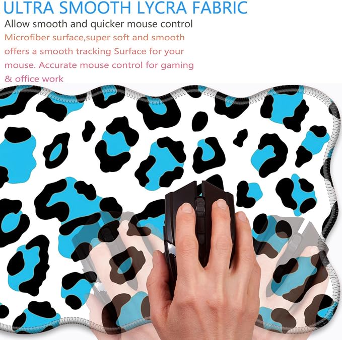 Blue Leopard Print
