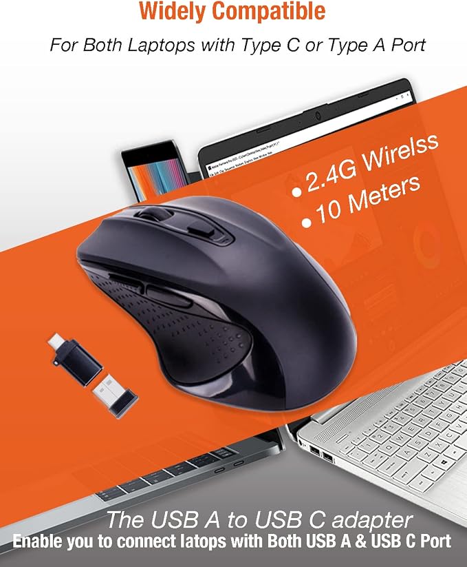 2.4G Rechargeable Mouse-Black