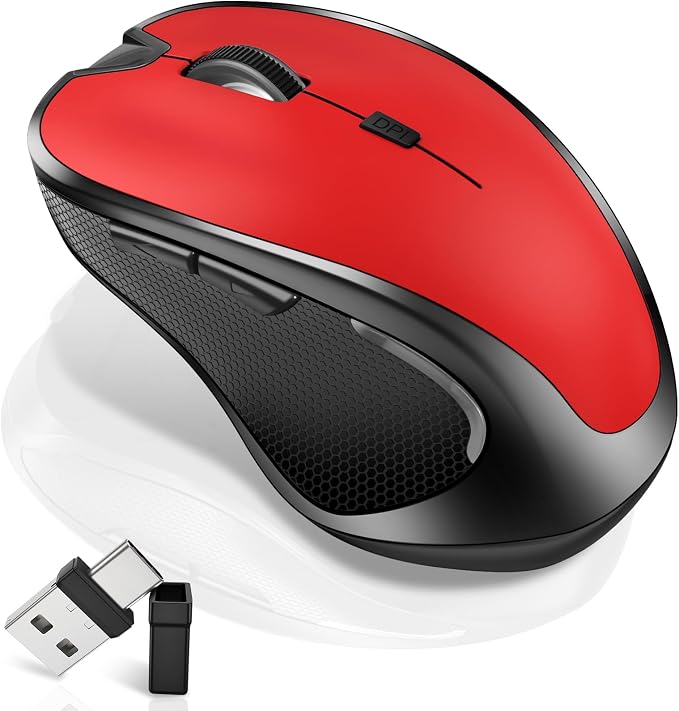 3.Bluetooth Wireless Mouse (Red)
