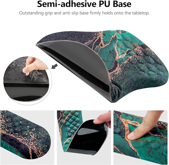 Green Gold Black Marble