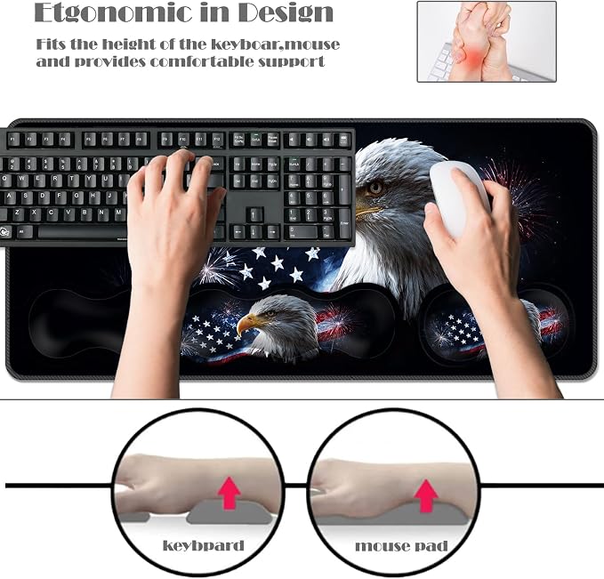 Bald Eagle Us Flag Fireworks-2-2
