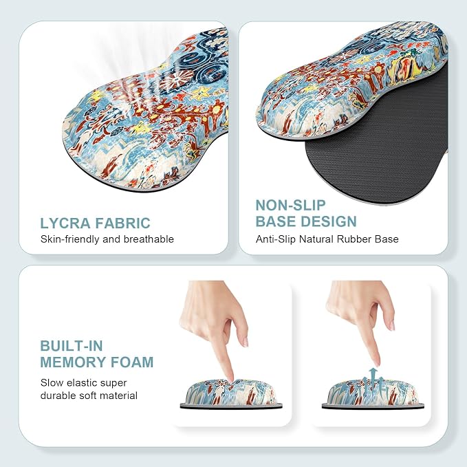 Retro Boho Floral Blue