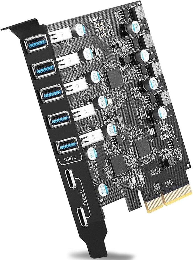 5 x USB A -2 x USB C