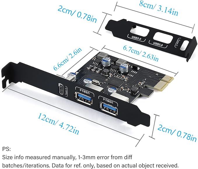 2 x USB A -1 x USB C