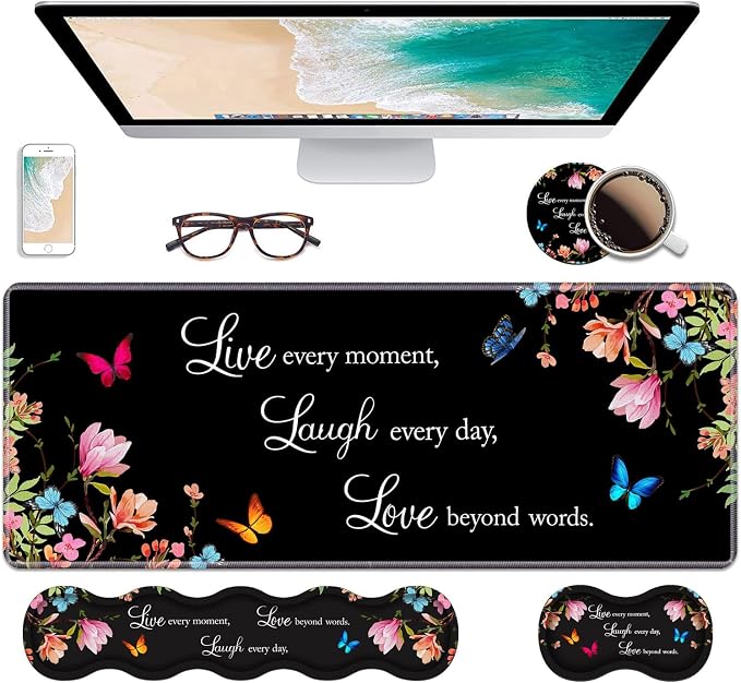 Floral Quote Live Laugh Love