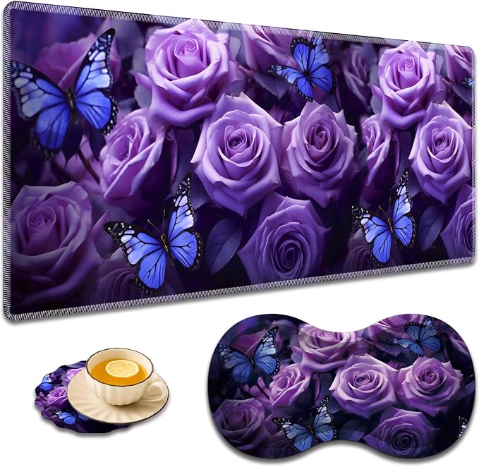 Purple Roses and Butterflies
