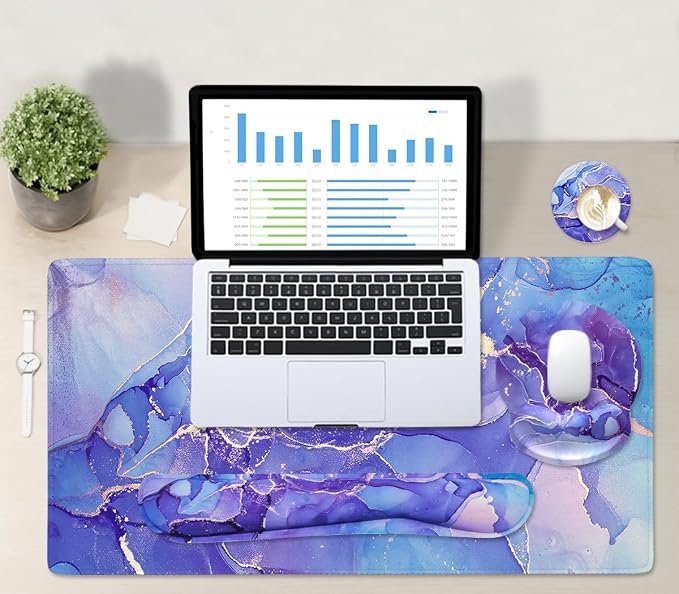 4 Pcs Purple Marble