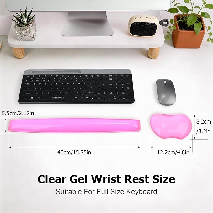 Pink Wrist Rest Set Plus