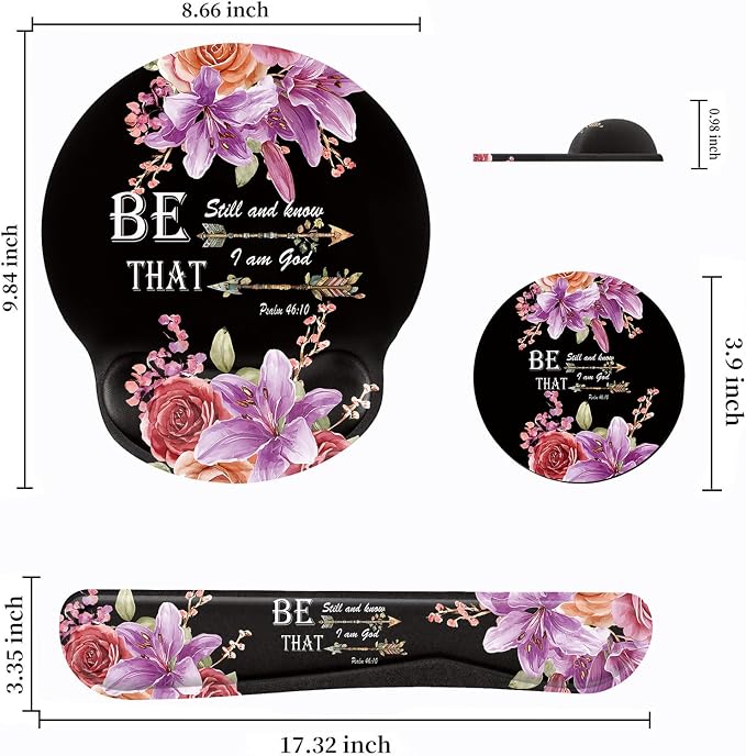 Flower Bible Verse Psalm 46-10
