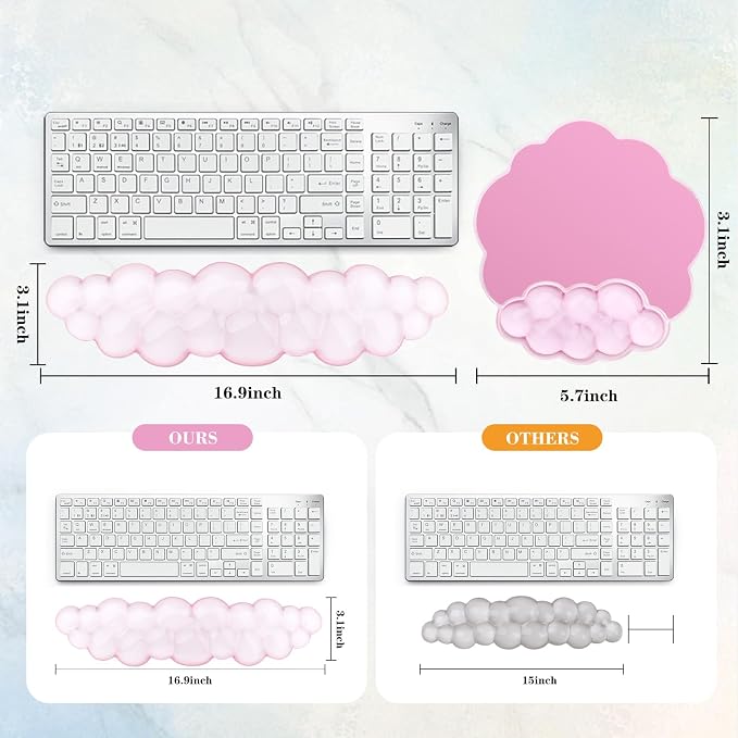 Clear Cloud Pink Set