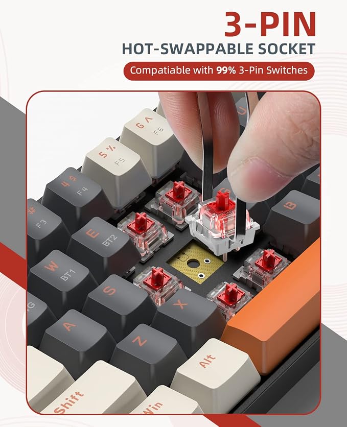 Grey & Orange/Red Switch